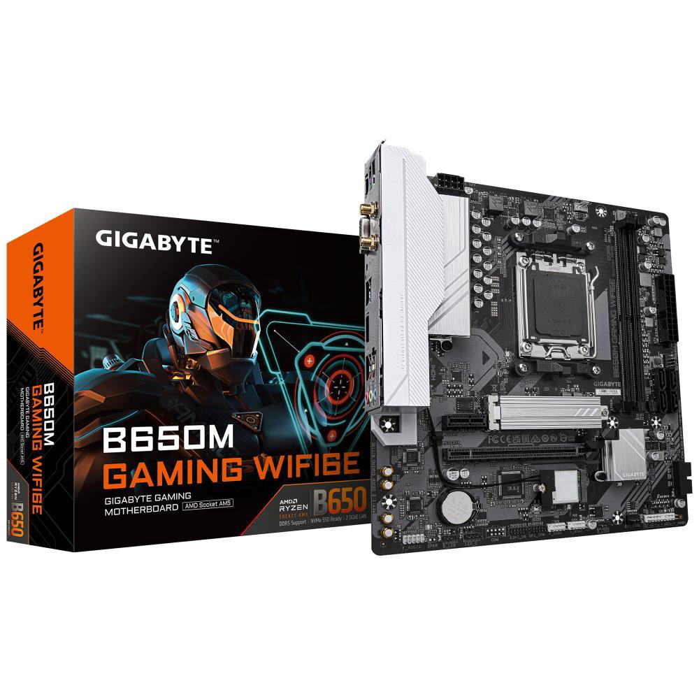 MainboardGIGABYTEAMD B650SAM5Micro-ATXMemory DDR5Memory slots 21xPCI-Express 3.0 1x1xPCI