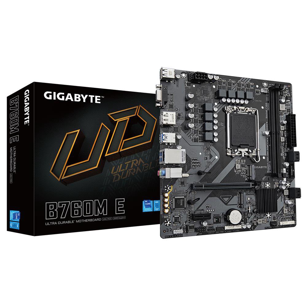 MainboardGIGABYTEIntel B760 ExpressLGA1700Micro-ATXMemory DDR5Memory slots 2B760ME1.0