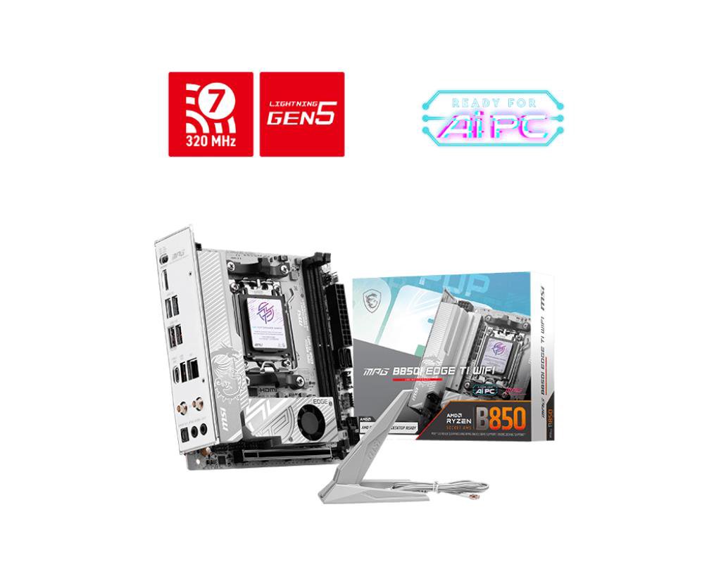 MainboardMSIAMD B850SAM5Mini-ITXMemory DDR5Memory slots 2MPGB850IEDGETIWIFI