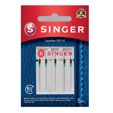 Siuvimo mašinų priedai Singer  Leather Needle 90/14 5PK