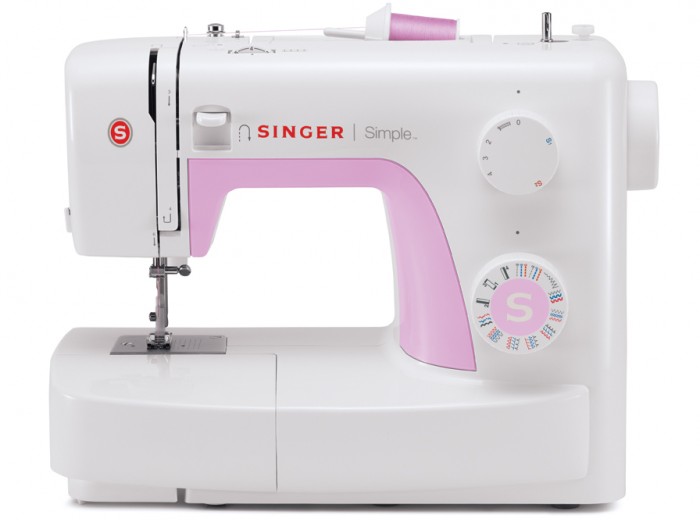 Siuvimo mašina Singer SIMPLE 3223, balta/rausva