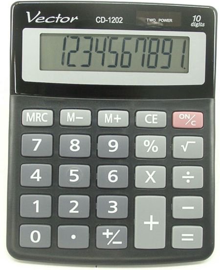 Calculator Vector (KAV CD-1202 BLK)
