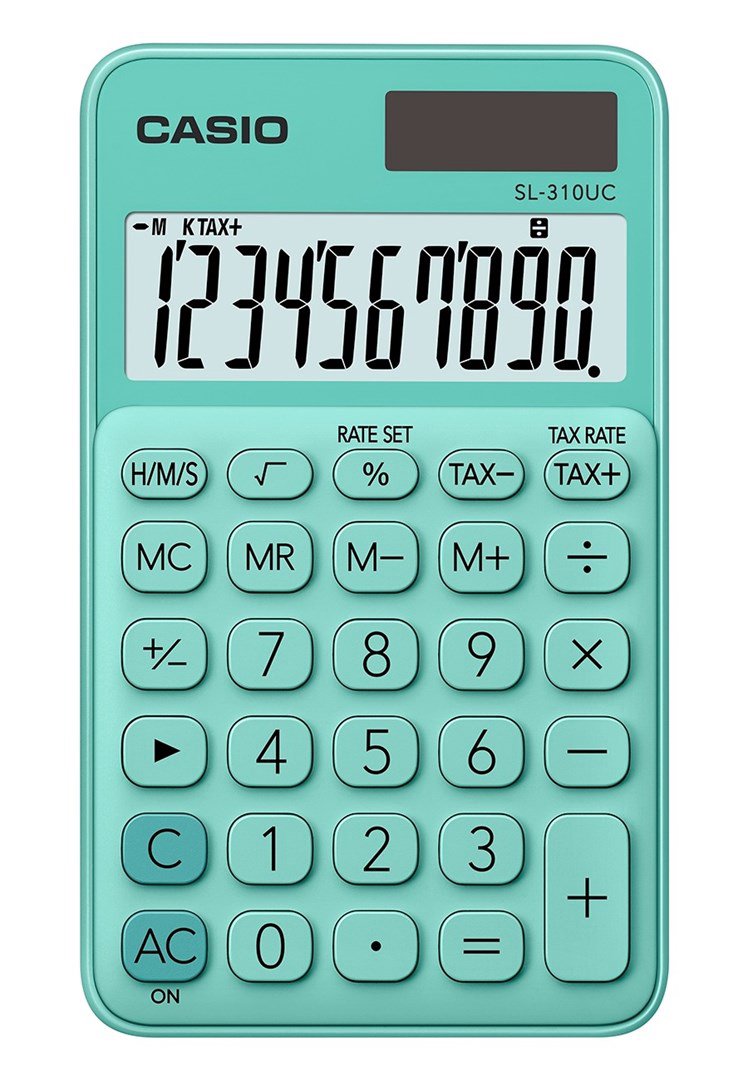 Casio kišeninis skaičiuotuvas SL-310UC-GN žalias