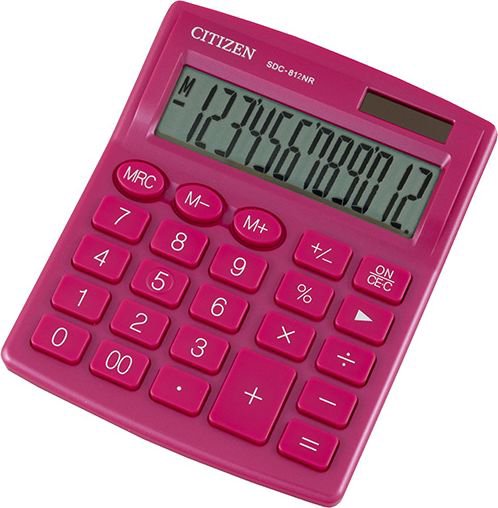 Calculator Citizen Citizen calculator SDC812NRPKE, pink, desk, 12 seats, double power