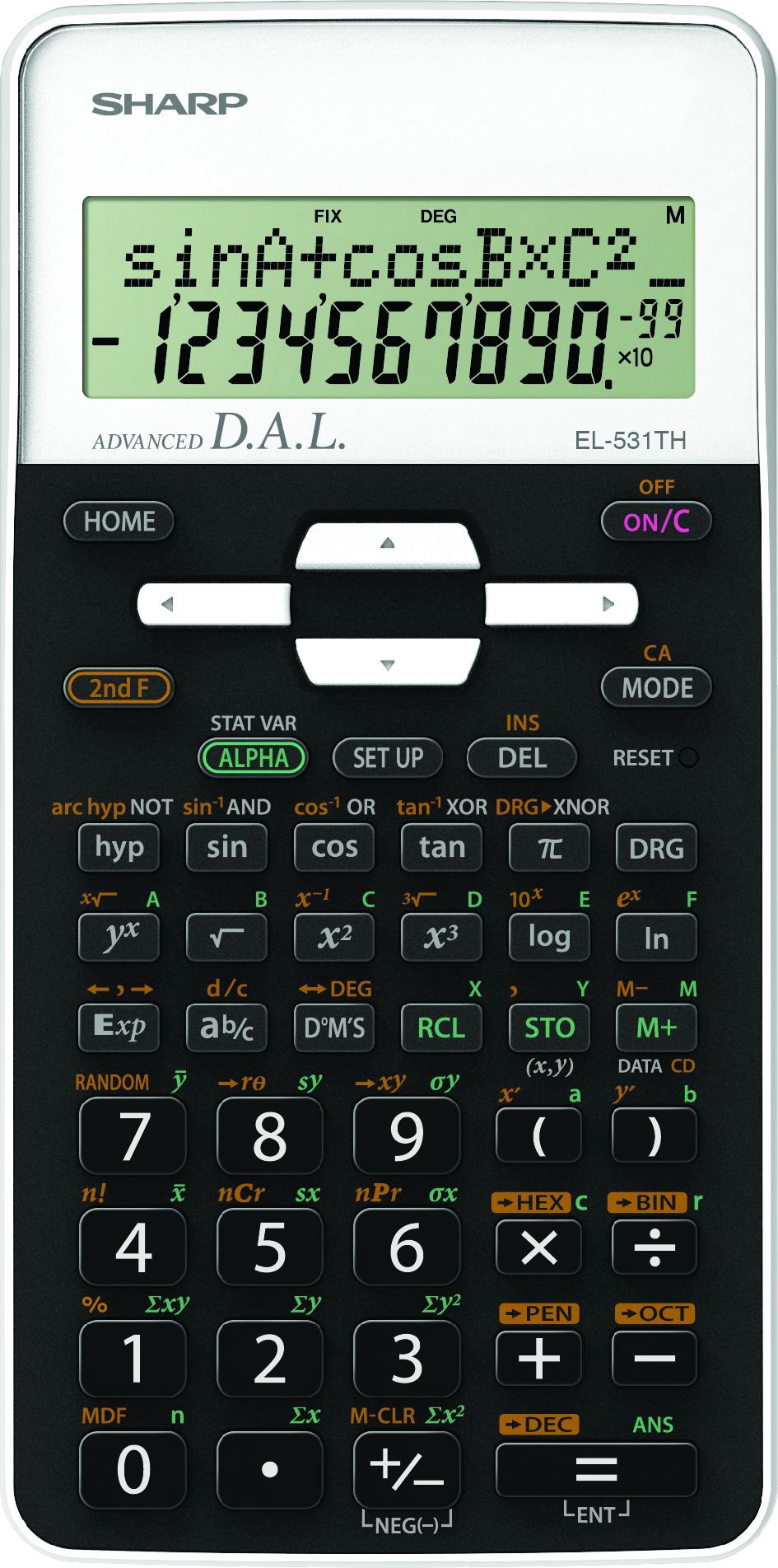 Calculator Sharp EL-W531TH white (SH-ELW531THWH)