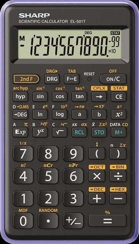 Calculator Sharp SHARP CALCULATOR SCIENTIFIC EL501TBVL
