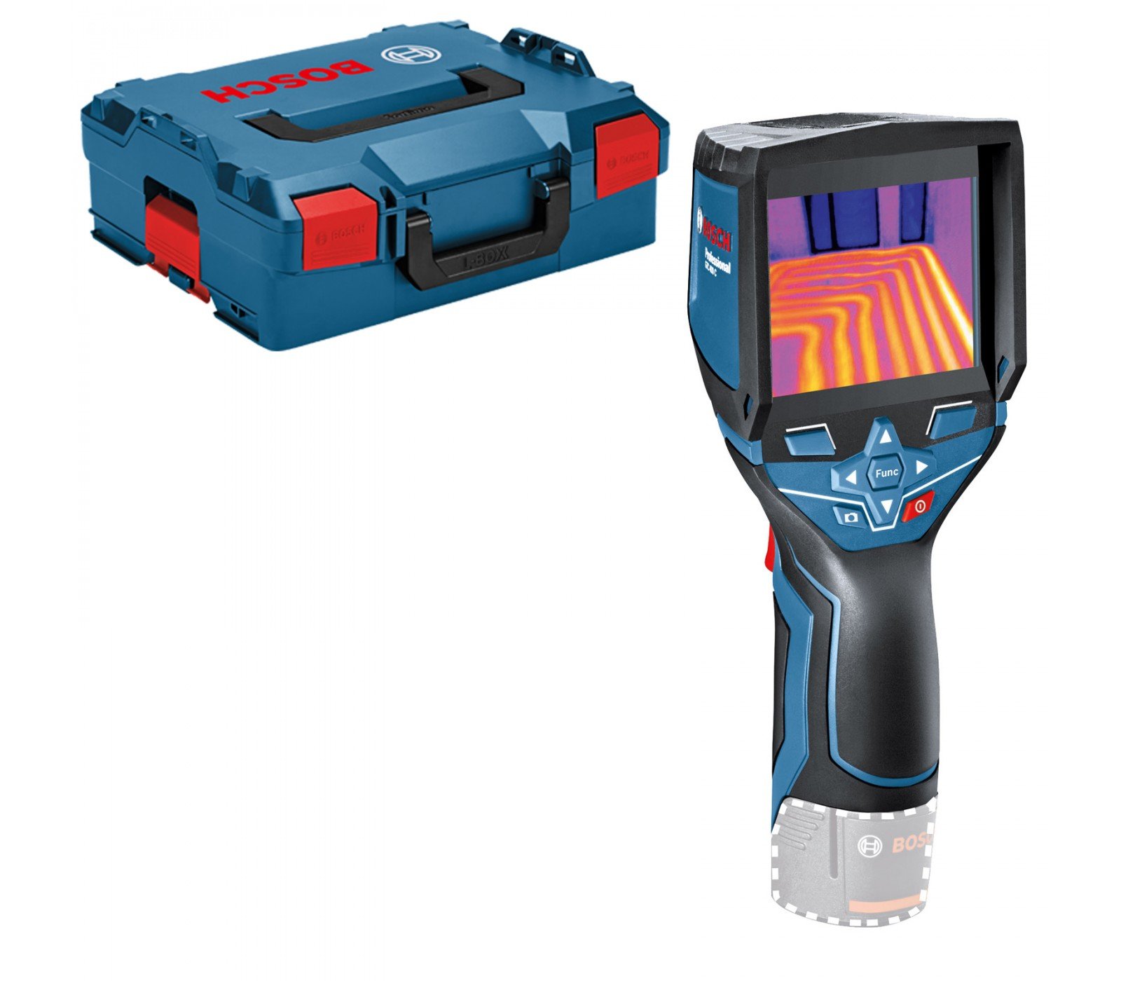 Akumuliatorinis termovizorius Bosch GTC 400 C, 12 V + lagaminas