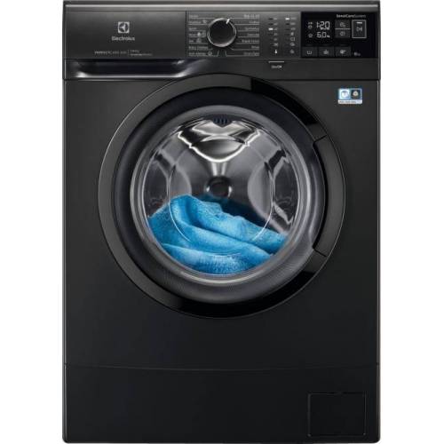 Skalbimo mašina Electrolux EW6SN406BXI Juodos spalvos 38cm gylio