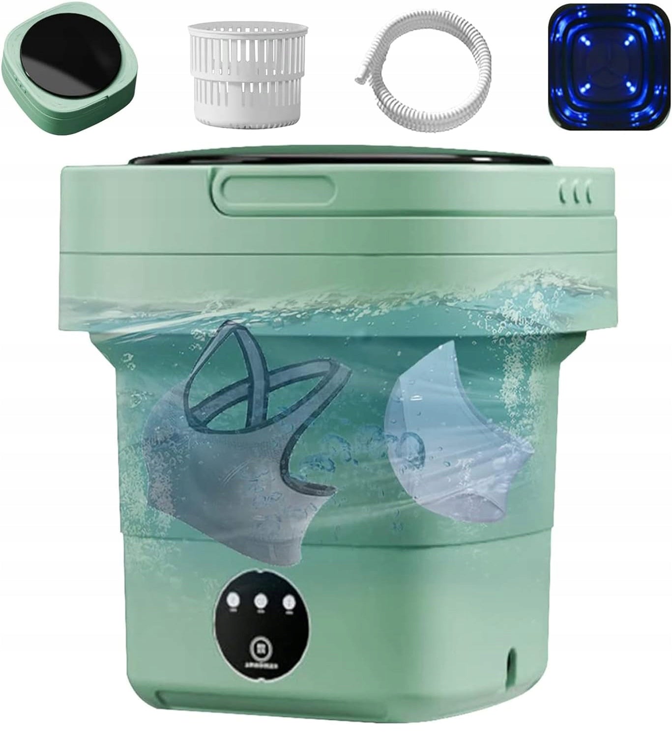 Sulankstoma mini skalbyklė 6,5L – nešiojama, automatinė, puikiai tinka kelionėms