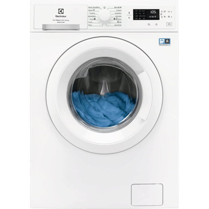 Skalbimo mašina - džiovyklė ELECTROLUX EW5W468WE, 8/4 kg