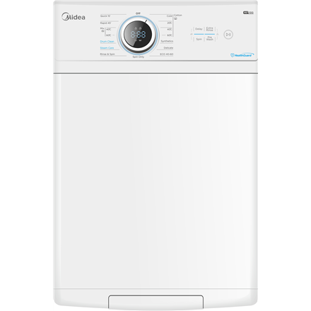 Skalbimo mašina Midea Washing Machine  MF100T60B/W  Energy efficiency class A  Top loading  Wash