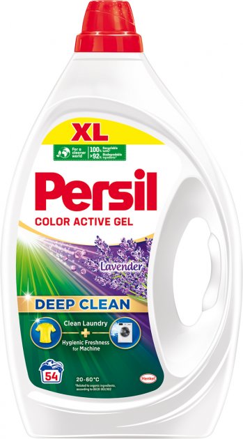 Skalbimo gelis PERSIL Lavender Color, 54 skalbimai, 2,43 l