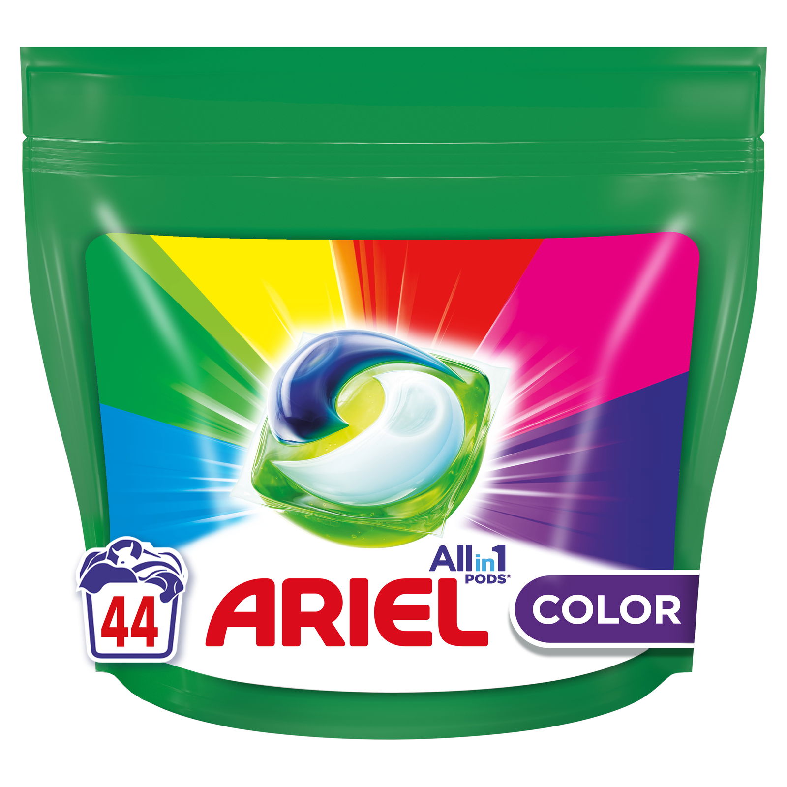 Skalbimo kapsulės ARIEL Color, 44 skalb.