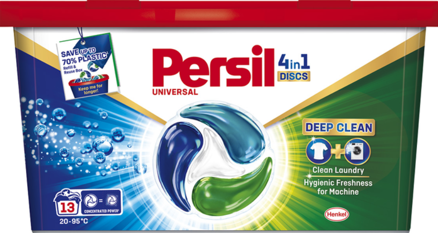 Skalbimo kapsulės PERSIL DISCS White, 13 skalbimų