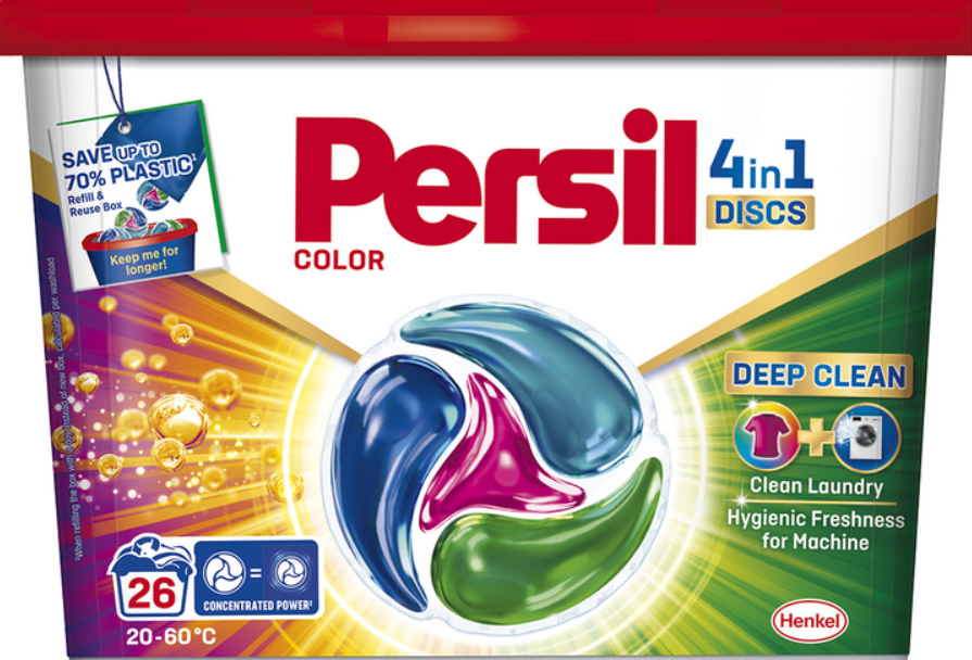 Skalbimo kapsulės PERSIL DISCS Color, 26 skalbimai