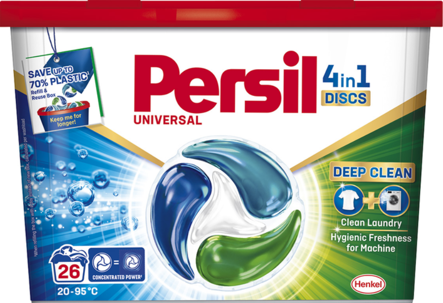 Skalbimo kapsulės PERSIL DISCS White, 26 skalbimai