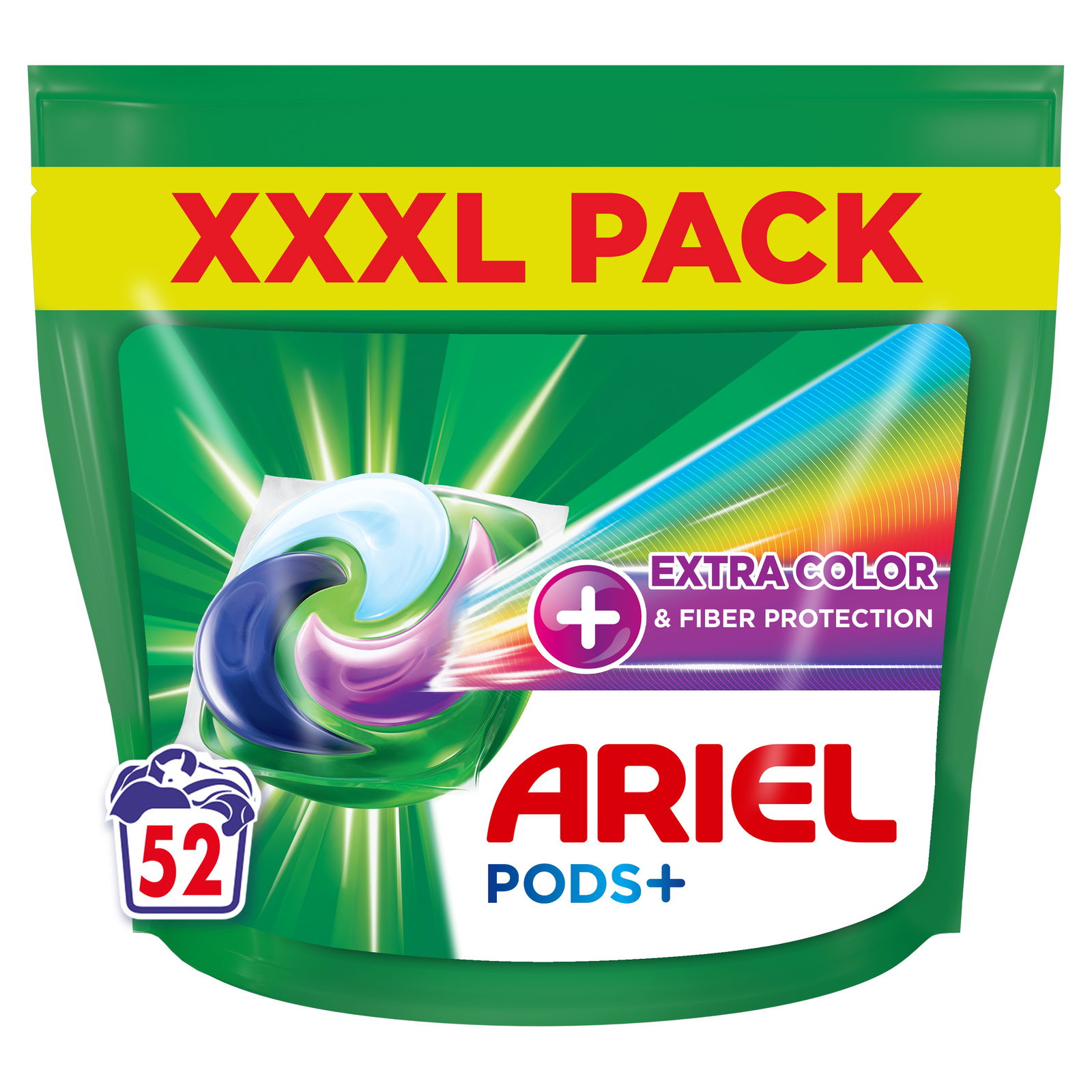 Skalbimo kapsulės ARIEL  Extra Color & Fiber Protection, 52 skalb.