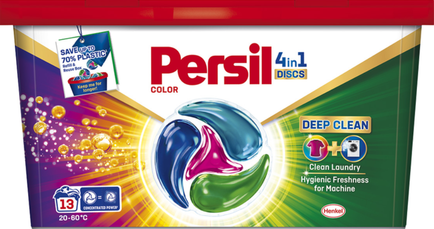 Skalbimo kapsulės PERSIL DISCS Color, 13 skalbimų