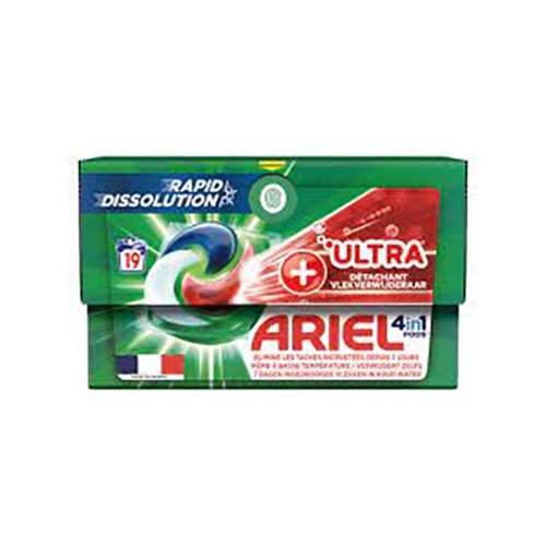 Skalbimo kapsulės ARIEL 4IN1 ULTRA, 19 kaps.