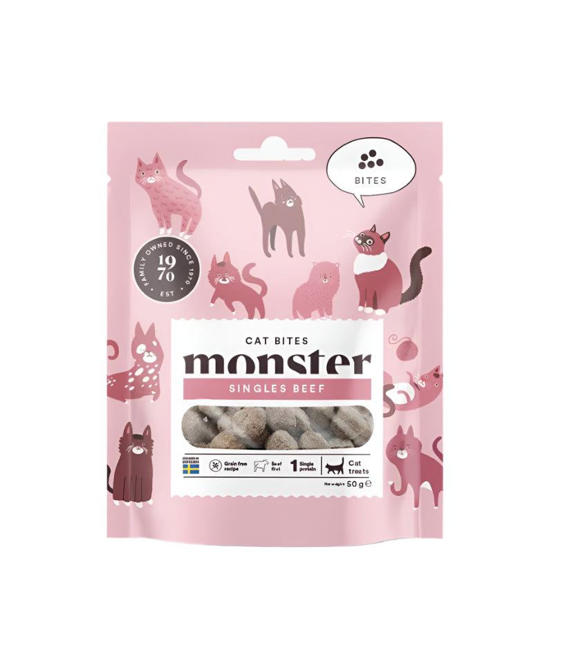 Monster Cat Bites skanėstai katėms su jautiena