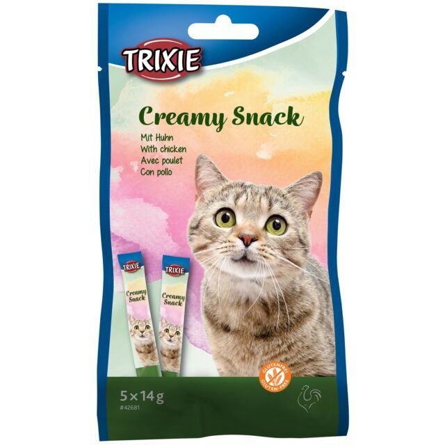 TRIXIE Creamy Snack with chicken, 5x14 g