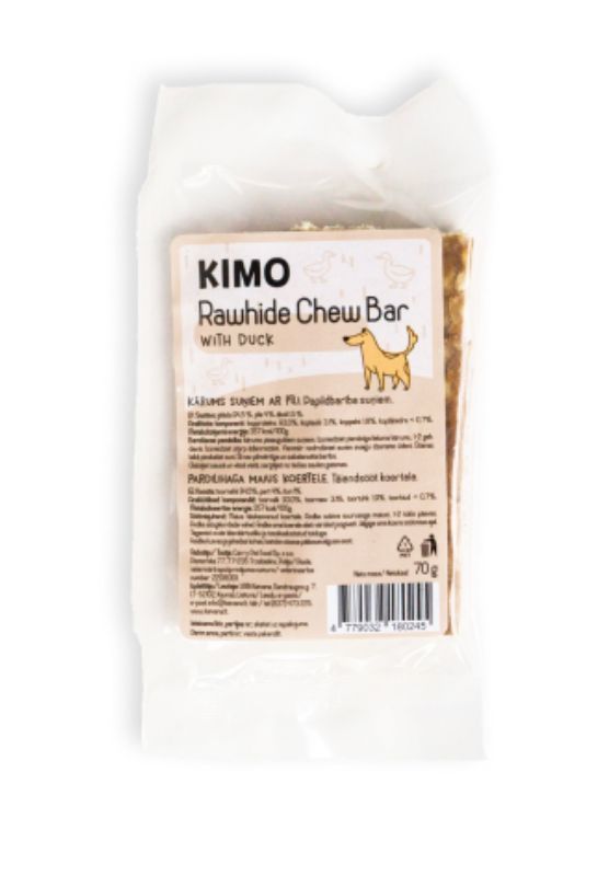 Kimo Chew with duck - kaulas, skanėstas šunims su antiena, 70g (2 vnt.)