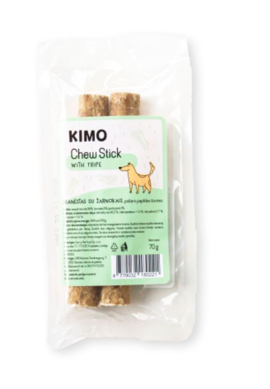 Kimo Chew stick with Tripe - lazdelė šunims su žarnokais 70g (2vnt.)