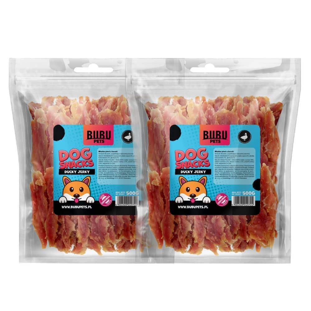 Bubu Pets Duck Jerky - skanėstas šunims, antienos filė, 1kg