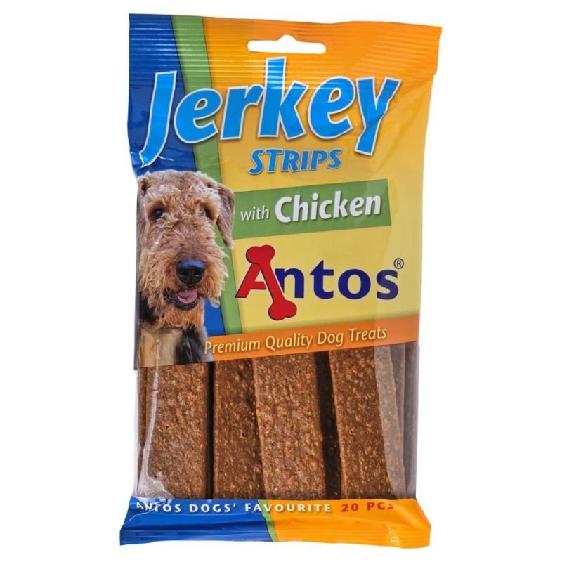 ANTOS Jerkey Strips Chicken Plokštelės Su Vištiena