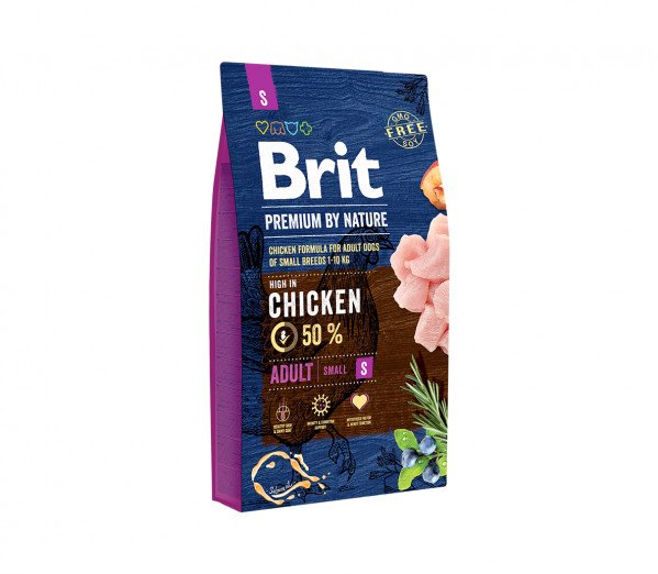 Brit Premium By Nature Adult S sausas maistas šunims 1kg. - 8kg. 8 kg