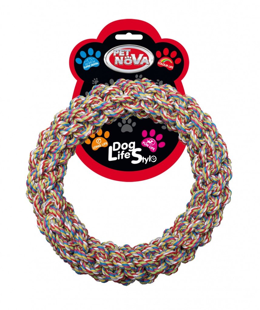 PET NOVA virvelinis žiedas šuniui 25x4cm