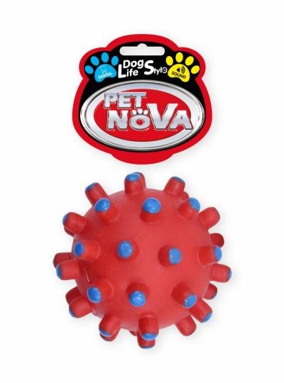 PETNOVA žaislas cypiantis spygliuotas kamuolys 11cm