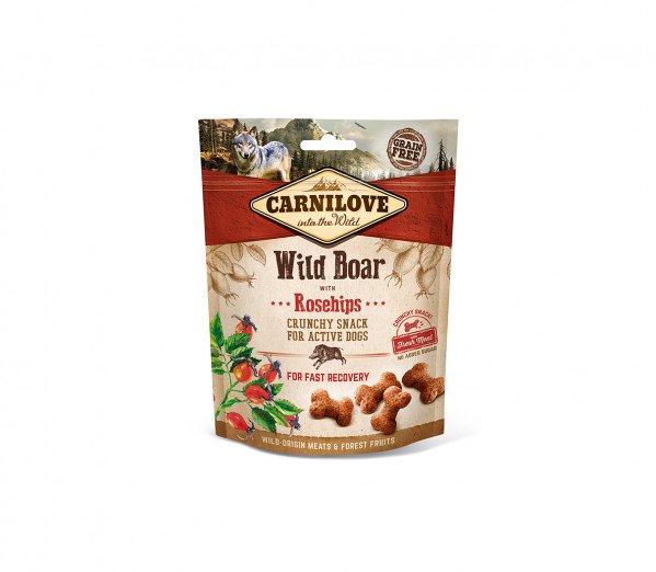 Carnilove Dog skanėstas Wild Boar with Rosehips with fresh meat 200g.