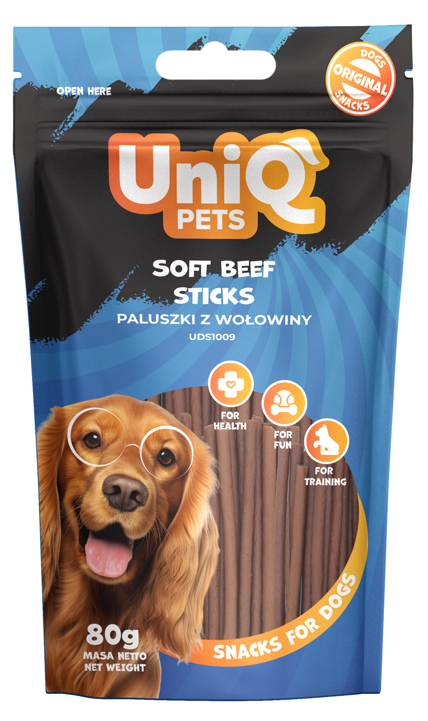 UNIQ PETS jautienos juostelės 80g