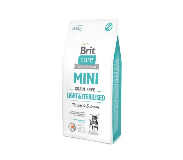 Brit Care Mini Light&Sterilised sausas maistas mažų veislių šunims 400g. - 2kg. 400 g