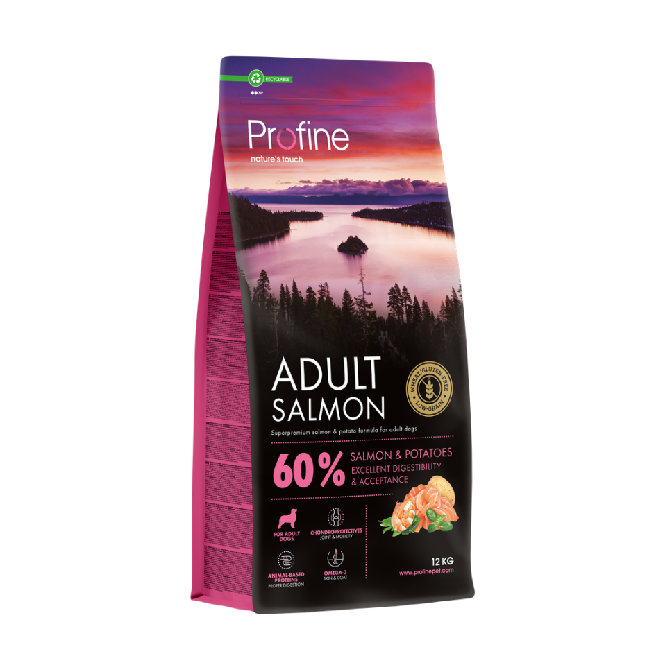Profine Adult Salmon sausas maistas šunims su lašiša 12 kg 12 kg