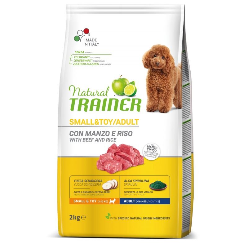 NATURAL TRAINER Sausas šunų maistas MINI ADULT BEEF Jautiena 1kg - 7kg 7 kg