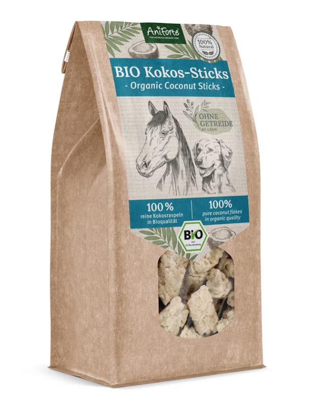 Skanėstas šunims - ekologiški kokosiniai kąsneliai "Aniforte Organic Coconut Sticks"