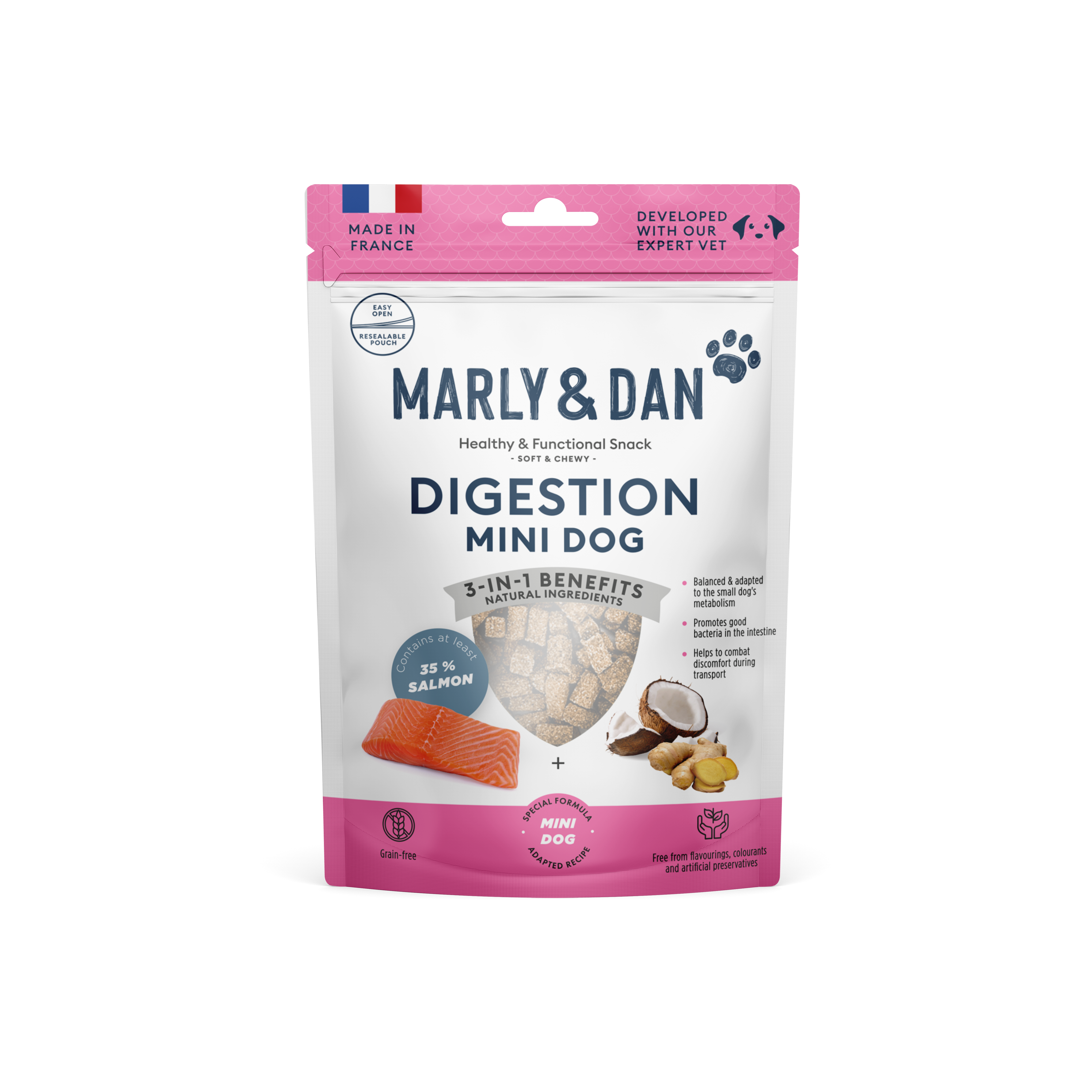 Marly & Dan minkšti skanėstai mažiems šunims DIGESTION