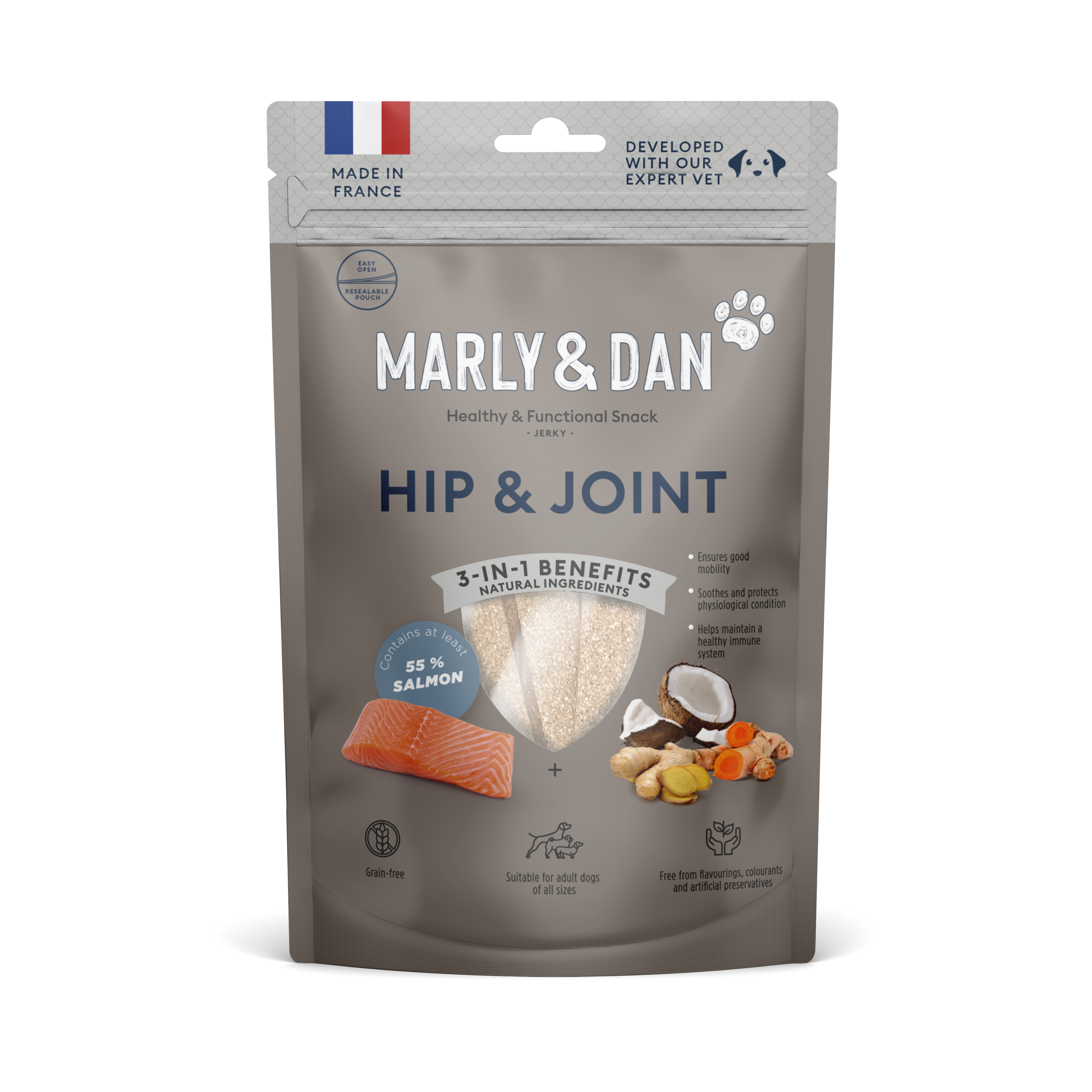 Marly & Dan džerkio skanėstai šunims HIP & JOINT