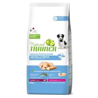 Trainer Natural MEDIUM PUPPY/JUNIOR su Vištiena 12kg.
