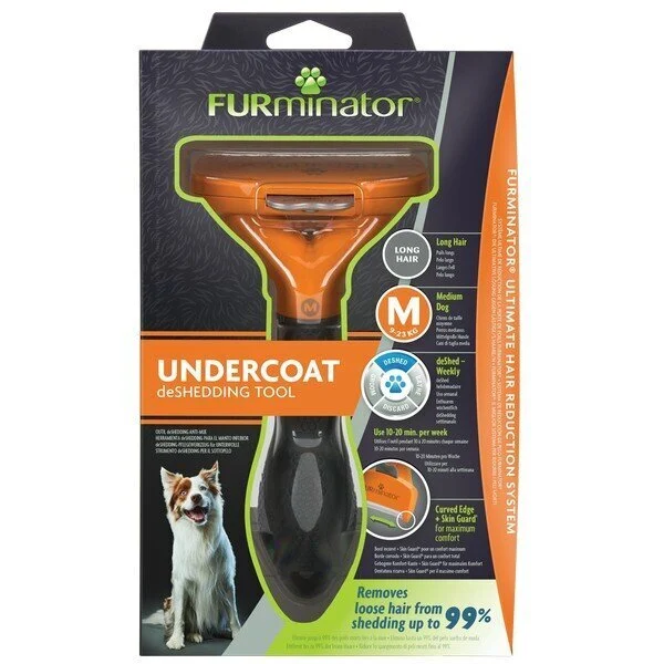 Furminatorius Undercoat deShedding ilgaplaukiams šunims, M