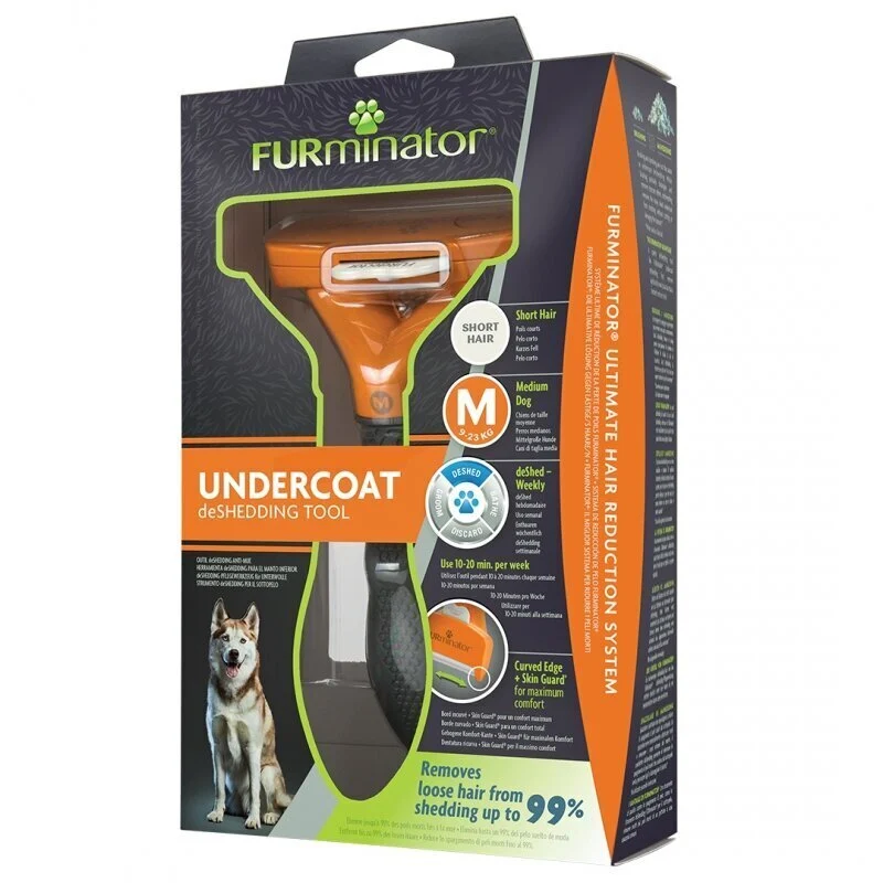Furminatorius Undercoat deShedding trumpaplaukiams šunims, M
