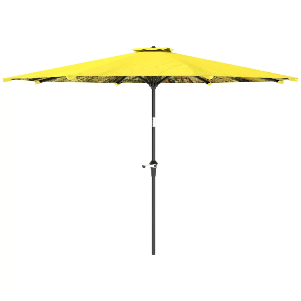 Lauko skėtis Ø300 cm, geltonas