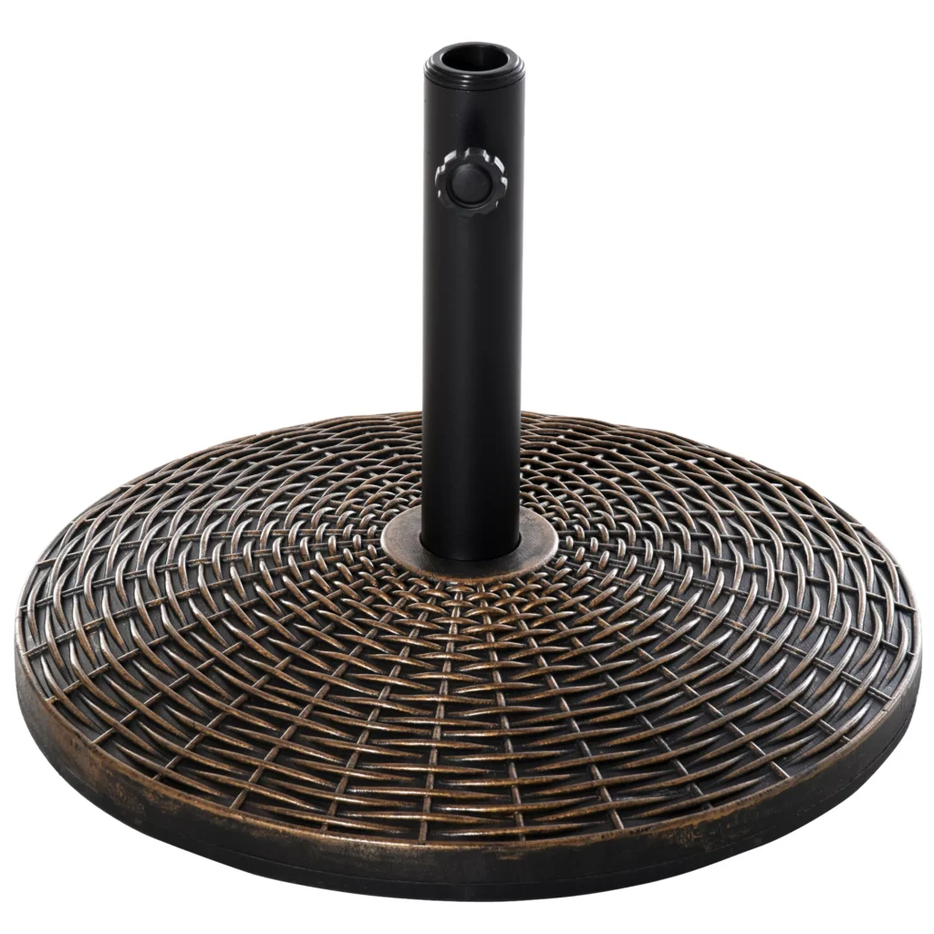 Skėčių stovas 25 kg rotango išvaizdos skėčio pagrindas, Ø35/Ø38/Ø48 mm