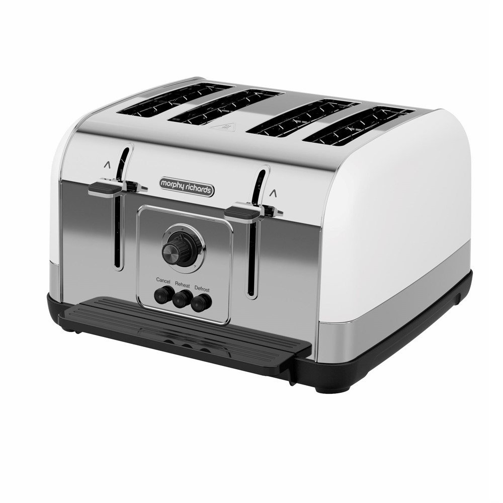 Morphy Richards 240134 skrudintuvas 4 griežinėliai 1800 W Balta