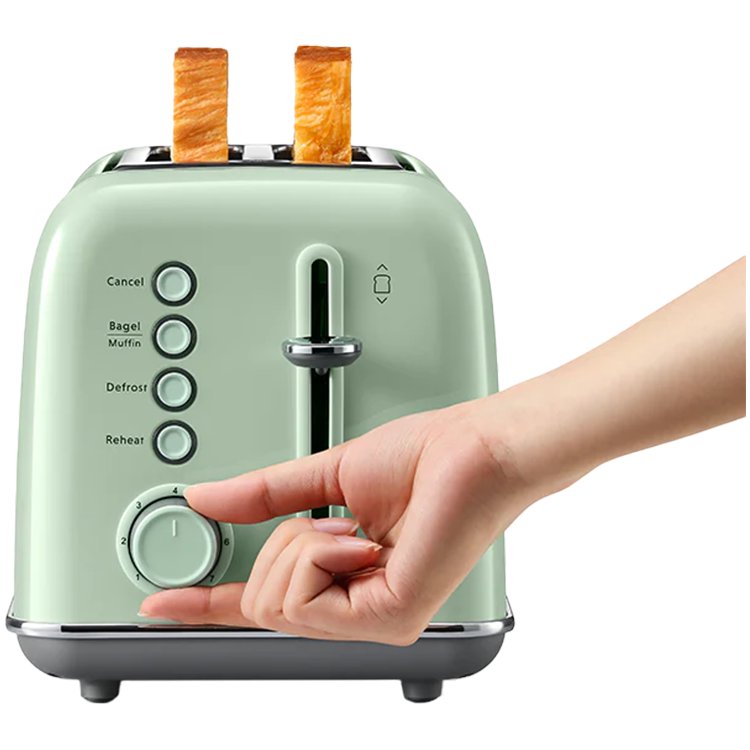 BUYDEEM 2 Slice Toaster, model DT620E, color Cozy Greenish, EU