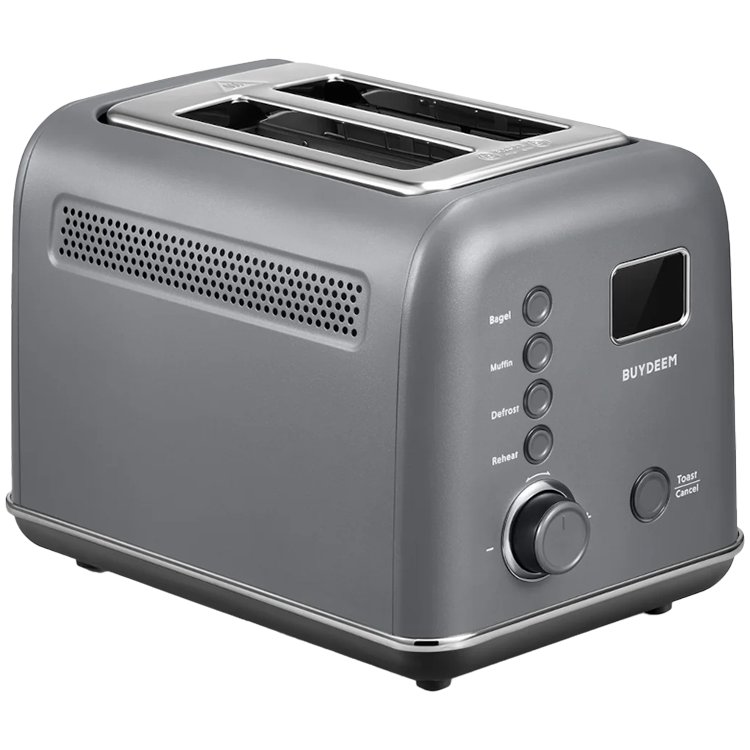 BUYDEEM 2 Slice Automatic Metal Toaster, model DT730E, color Ink Grey, EU