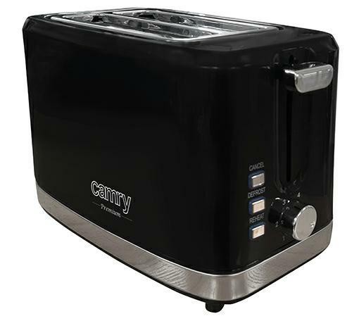 Skrudintuvas Camry Toaster CR 3218 Power 750 W, Number of slots 2, Housing material Plastic, Black