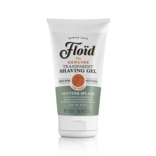 Floid Transparent Shaving Gel Vetyver Splash Skaidrus skutimosi gelis, 150ml